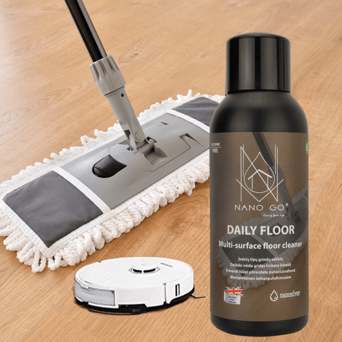 Koncentrēts grīdas nano tīrīšanas līdzeklis 500ml. Koncentrēts grīdas nano tīrīšanas līdzeklis