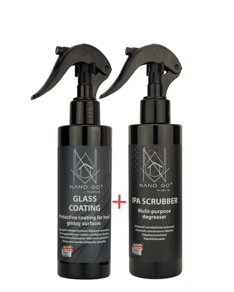Stikla nano pārklājums un IPA skruberis