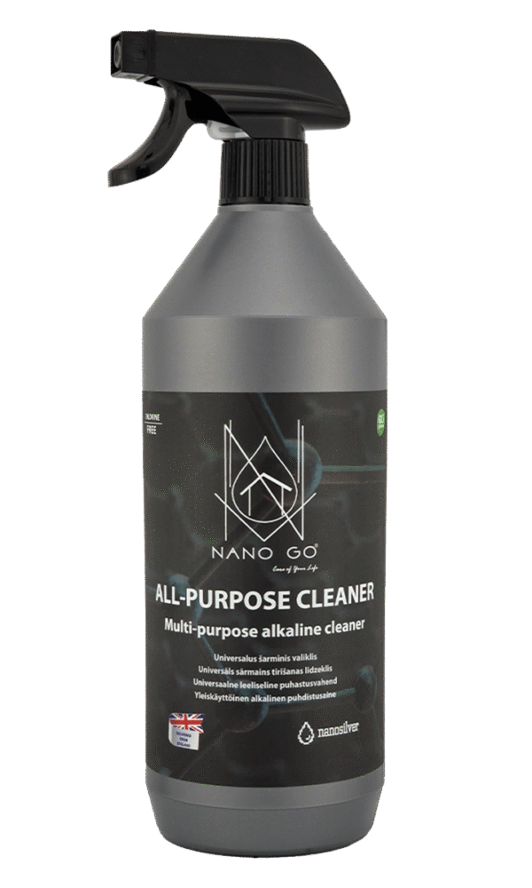 NANO GO All-Purpose Cleaner with nanosilver 1 l grey bottle with trigger sprayer