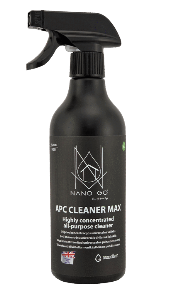 NANO GO APC Cleaner Max concentrated all-purpose cleaner 500 ml bottle with trigger sprayer