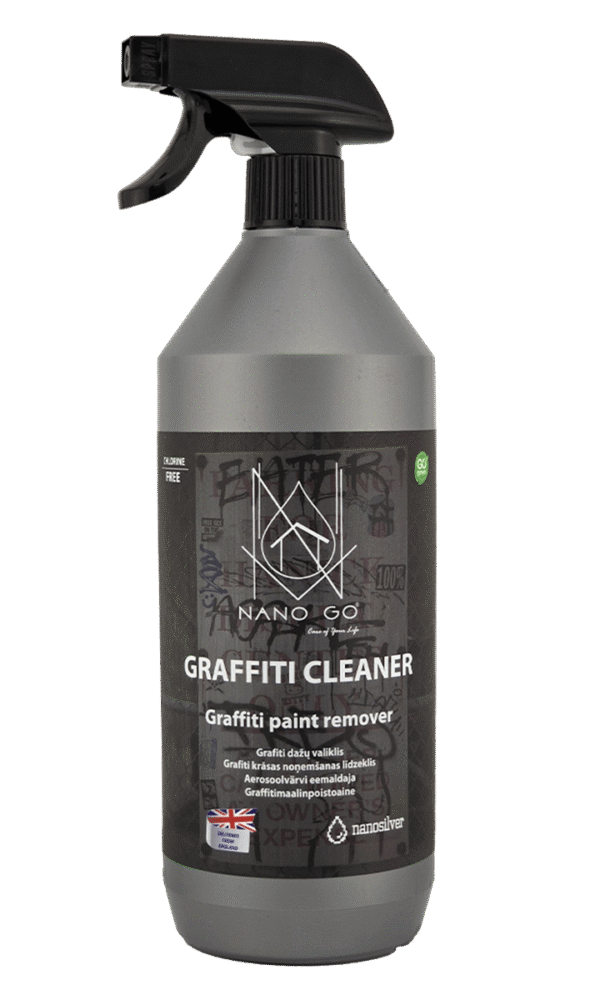NANO GO Graffiti Cleaner удалитель граффити и краски 1 л серый флакон с распылителем