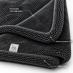 Close-up of NANO GO car drying towel showing its double-sided twisted-loop microfiber structure