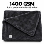 Folded NANO GO microfiber car drying towel showing its dense 1400 GSM fabric