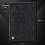 NANO GO XXL microfiber car drying towel showing its 60 × 90 cm dimensions